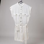 ZARA women’s White Sleeveless Romper size small Photo 1