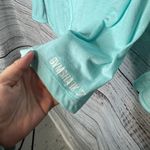 Gym shark Blue Split Back Long Sleeved Athletic Shirt Top Sm Photo 1