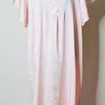 Natori Pink Satin Embroidered Vintage Nightgown Size L Photo 0