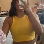 ZARA Orange Ribbed Tank Top Photo 2