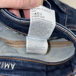 American Eagle jegging jean distressed knees/ankle button/zip pockets Sz 8 short Photo 8