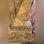 Free People NWT  Nigel Preston Roslyn Suede Shirt Jacket - Bark brown motif - XL Photo 10