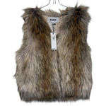 BB Dakota Womens Vest Sleeveless Faux Fur BJ301730 Bedrock City XS NWT Photo 0