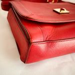 MCM  Authentic Red Leather Shoulder crossbody Bag – Made in Korea Photo 12