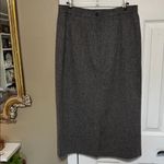 Sag Harbor Wool Blend Lined Charcoal Midi Skirt Size 12 Gray Photo 1