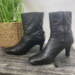 Bandolino  Black Higbee Ankle Strappy Heel Zip Close Bootie Boots Shoes 8 Photo 0