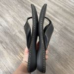 Baltic Born Born Women Leather Sandals Size 8 Thong Slip On Black Flip Flops Boho Minimalist Photo 4