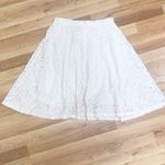 Grace Elements Ivory Cream Lace Midi Skirt A-Line Fit & Flare Size Small New Photo 2