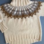 Banana Republic Fair Isle Alpaca Blend Cowl Oversized Turtleneck Sweater Photo 4