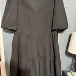 NWT Jade Bubble Sleeves Black Dress Chic Size XL Photo 0