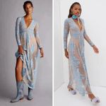 For Love & Lemons NWT Temecula Maxi Dress in Rainsong Light Blue Size XS Photo 1