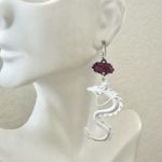 Studio Ghibli “Spirited Away” Haku & Flower Drop Earrings Photo 5