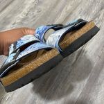 Papillio Birkenstock Stylish Blue Patterned Sandals Size 7 Photo 2