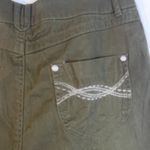 Christopher & Banks Cotton Straight Skirt NWT Green Cotton Western Flair Size 4 Photo 3