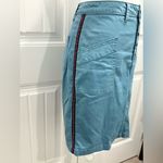 Pilcro and the Letterpress Anthropologie Teal Button-Front Pencil Skirt Size 4 Photo 3