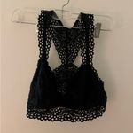 Aerie  black cute lace bralette size L Photo 1