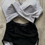 Eomenie | Women’s One Piece Tummy Control Swimsuit | NWT | Small Black Photo 0