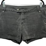d. jeans New York Gray Denim Shorts Womens 16P Mid Rise Stretch Casual Photo 0