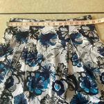 Sharagano  Women's Gorgeous Navy and white Skirt Size‎ 8 Photo 2