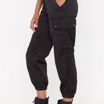 Nasty Gal Gal After Party Vintage At Ease Pants Small Black Cargo Joggers Y2K Photo 6