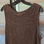 Barefoot Dreams 💕💕 CozyChic Ultra Lite Sleeveless Boatneck Tee Carbon Large NWT Photo 9