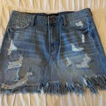 ripped jean skirt Blue Photo 0