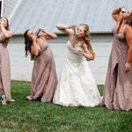 Azazie Dellana Bridesmaids Dress Taupe Photo 1
