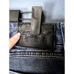 Seven7 Seven Flare Jeans Women's Size 16 Sequin Fancy Pocket  Distressed Medium Wash Photo 3