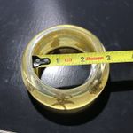 Vintage 3.5” Lucite Sea Life Shells, Fish And Starfish Goldtone Bangle Photo 5