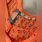 NWT Uncharted Threads Size L Coral Stretchy Knit Crochet Terry Cover Up Dress Pink Size L Photo 9