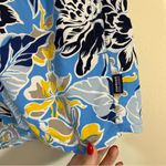 Patagonia Women’s Floral Blue Barely Baggie Shorts XL Photo 2