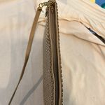 Whiting & Davis  beige mesh zip closure convertible crossbody bag Photo 10