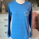 Ivory Ella  Blue Long Sleeve Womens Small Tee Shirt Photo 1