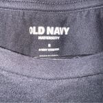 Old Navy  Maternity Black Midi Dress with scrunchie sides. Photo 1