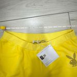 Playboy NWT Velour Rhinestone Pants Yellow Size Medium has heart rhinestoned on Photo 9