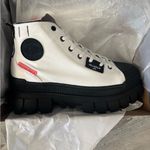 Palladium  White and Black Ankle Boots Photo 0