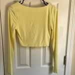 Cotton On Yellow Ruched Long Sleeve Top Photo 2
