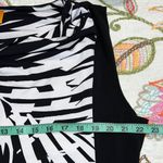 Ruby Rox Ruby Rd. women’s size large dress knee length black white leaf print with belt Photo 4
