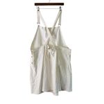 Agnes Orinda Overalls Dress Sleeveless Casual White Denim Skirt 4X Photo 4