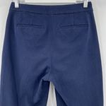 J.Crew Navy Blue Kate Straight Leg Pants Bi-Stretch Cotton Blend BF401 Size 4 Photo 6