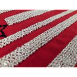 Chico's Short Sleeve American Flag USA Red White Blue Blouse Shirt Size 3 XL Photo 2