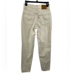 Levi's NWT Levi’s Premium 80’s Mom Jeans Beige Tan Size 25x30 High Rise Tapered Relaxed Photo 4