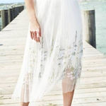 Moon Collection  tulle floral embroidered skirt sz M/L Photo 0