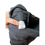 Mother Triple Stack Runaway Not Guilty Jeans Black Size 25 Photo 8