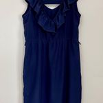 Rue 21 Women’s Sleeveless Ruffle Mini Dress Navy Size Small Photo 5