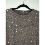 ZARA  Pearl Sweater Women's Size Small Gray Pullover Top Photo 1