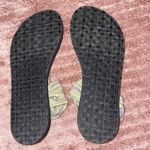 Sanuk  Women’s Yoga Sling Sandals with Yellow and Gray Stripes Photo 6