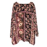 Vintage Carolre Little One Button Cardigan Boho Women's 22 Cottage Artsy Floral Pink Size undefined Photo 4