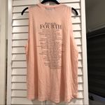 Wildfox Born on the 4th Fourth Pink Muscle Tank Top XS Photo 5