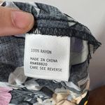 Rachel Roy  Top Women 2XL NWT Black Floral Short Sleeve Garden Maximalist Career Photo 3